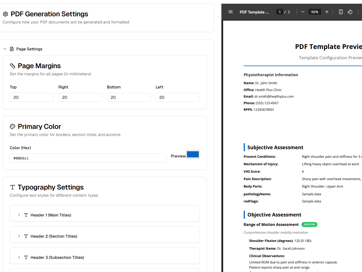 Professional PDF Reports